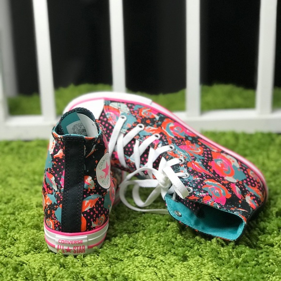 Converse Ctas HI Black/White Aegea J/W AUTHENTIC - Picture 4 of 6